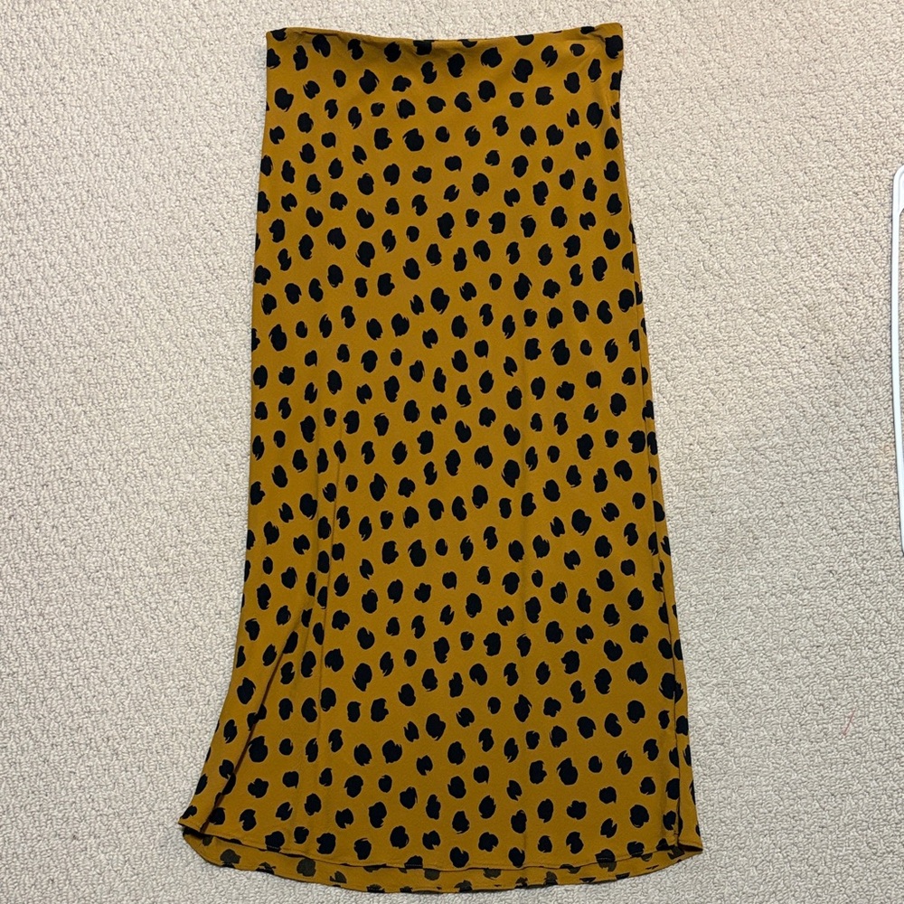 Madewell Leopard Print Midi Skirt